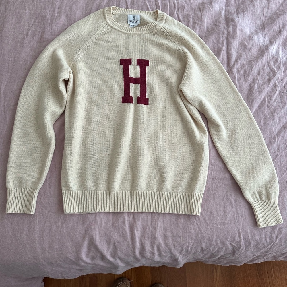 Harvard Cream Wool Sweater